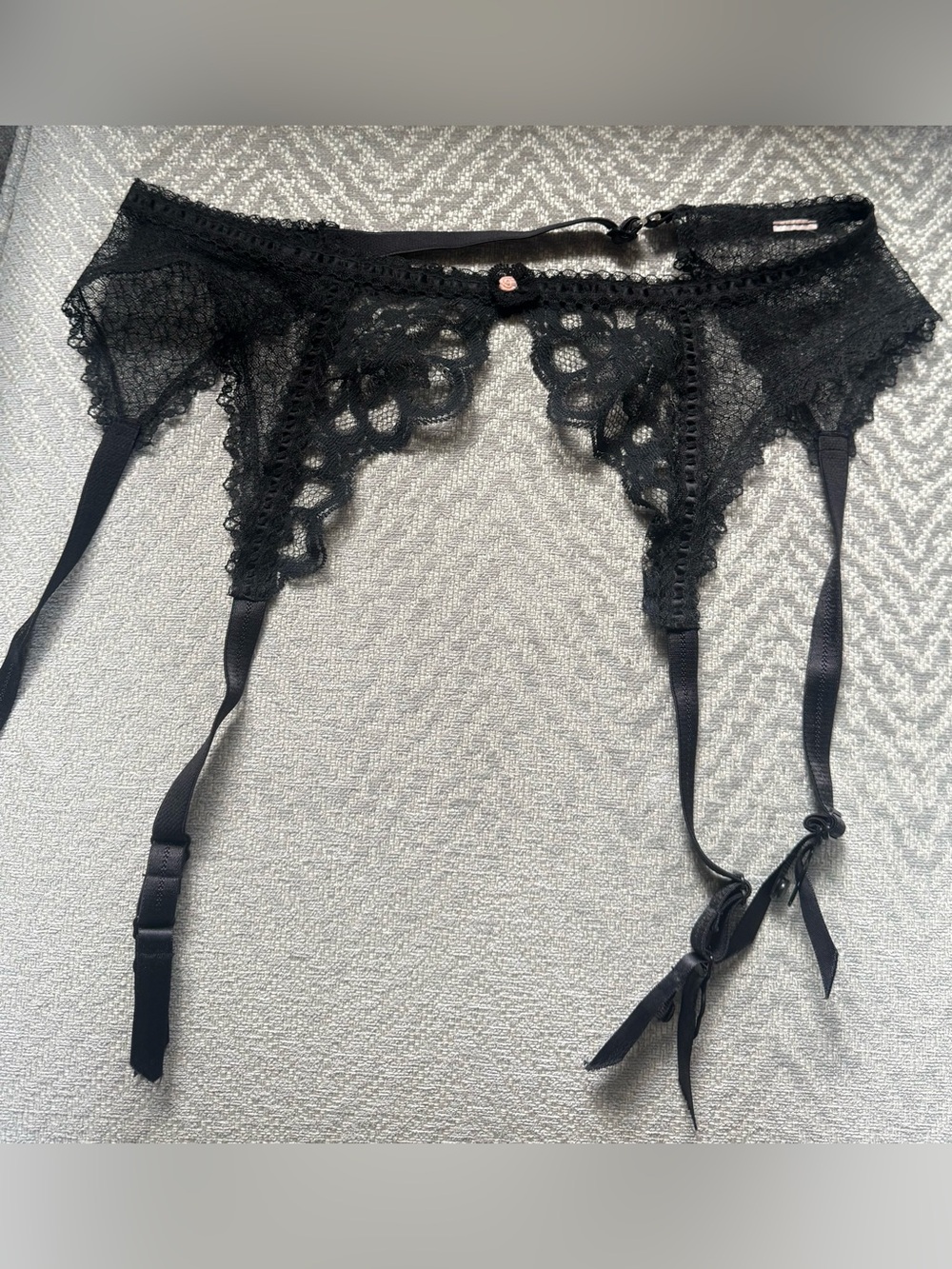 Black Lace Garter Belt